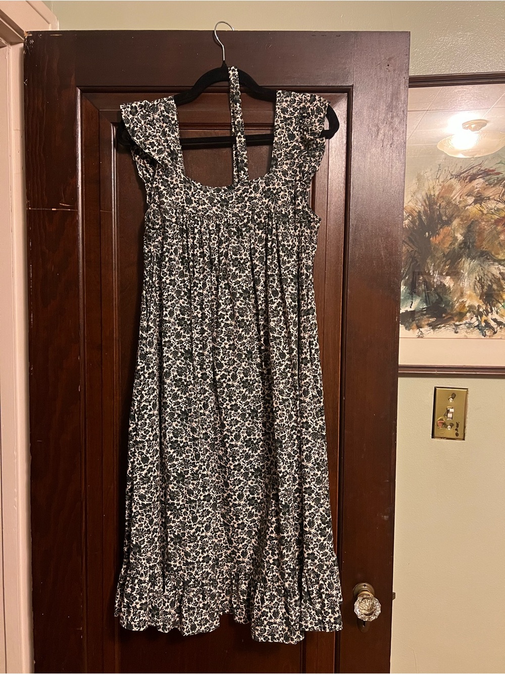 Shortened Christy Dawn Benny dress in Daisy Black, size M